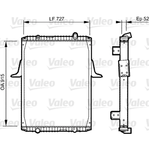 Chladič motora 732335 /VALEO/
