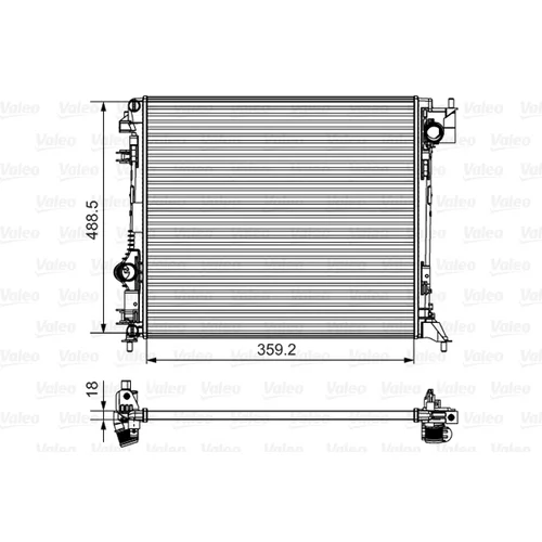 Chladič motora VALEO 735624