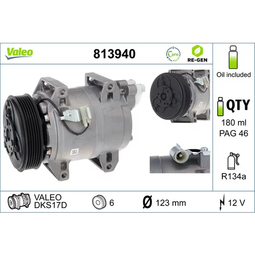 Kompresor klimatizácie VALEO 813940