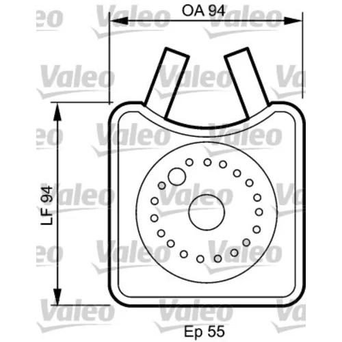 Chladič motorového oleja VALEO 817943