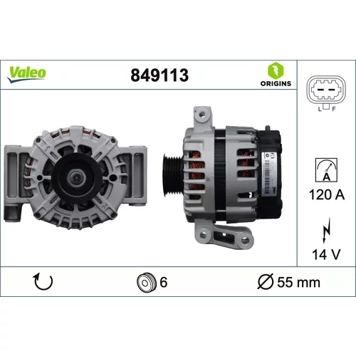 Alternátor VALEO 849113
