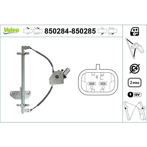 Mechanizmus zdvíhania okna VALEO 850284