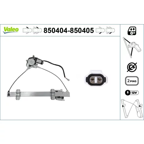 Mechanizmus zdvíhania okna VALEO 850404