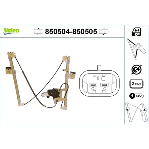 Mechanizmus zdvíhania okna VALEO 850504