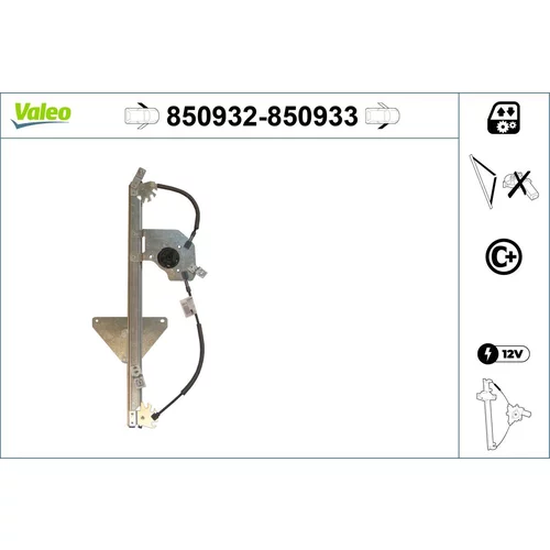 Mechanizmus zdvíhania okna VALEO 850932