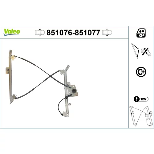 Mechanizmus zdvíhania okna VALEO 851076