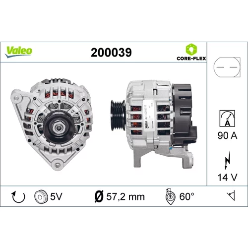 Alternátor VALEO 200039
