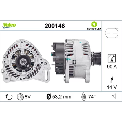 Alternátor VALEO 200146