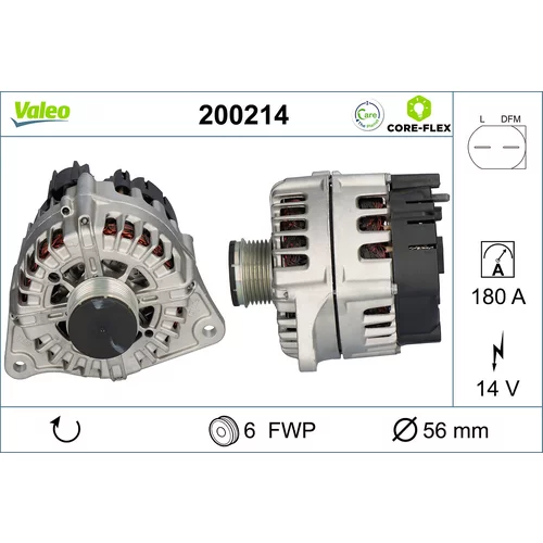 Alternátor VALEO 200214