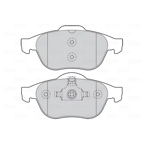 Sada brzdových platničiek kotúčovej brzdy 301566 /VALEO/ - obr. 1