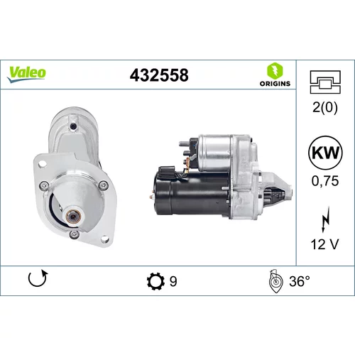 Štartér VALEO 432558