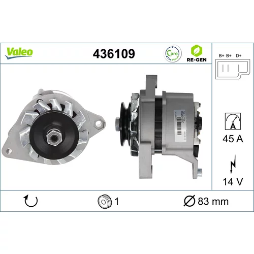 Alternátor VALEO 436109