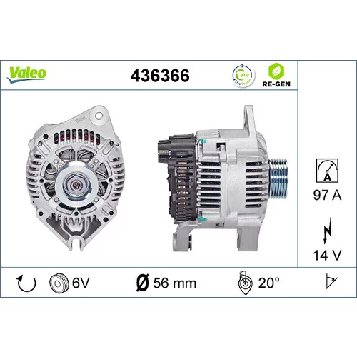 Alternátor VALEO 436366