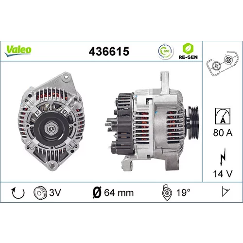 Alternátor VALEO 436615