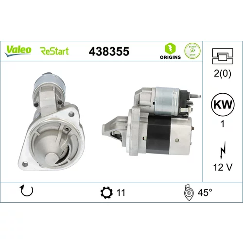 Štartér VALEO 438355