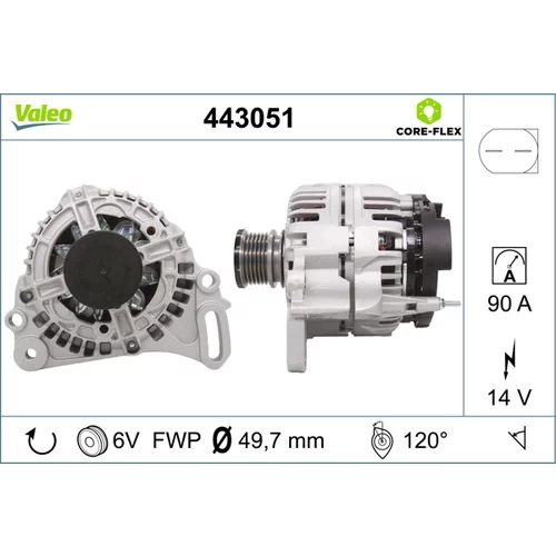 Alternátor VALEO 443051