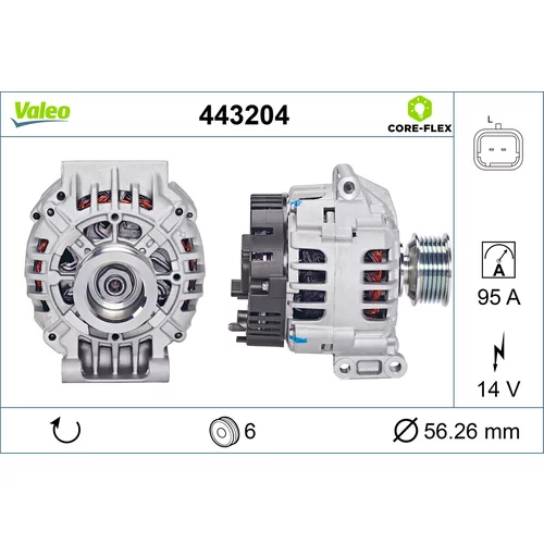 Alternátor VALEO 443204