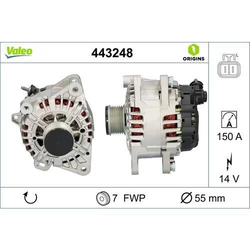 Alternátor VALEO 443248