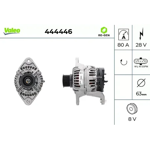 Alternátor VALEO 444446