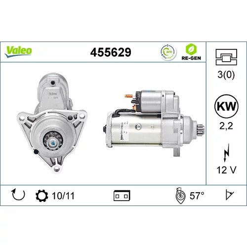Štartér VALEO 455629