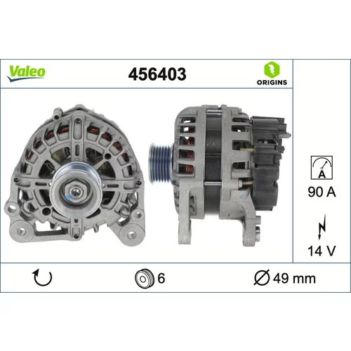 Alternátor VALEO 456403
