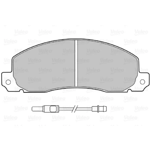 Sada brzdových platničiek kotúčovej brzdy 598086 /VALEO/ - obr. 1