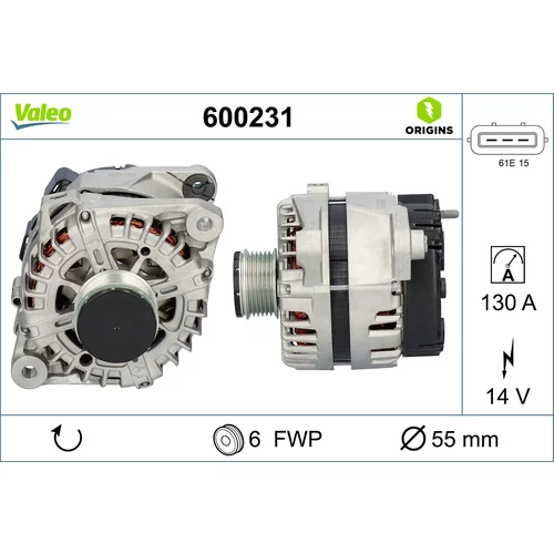 Alternátor VALEO 600231