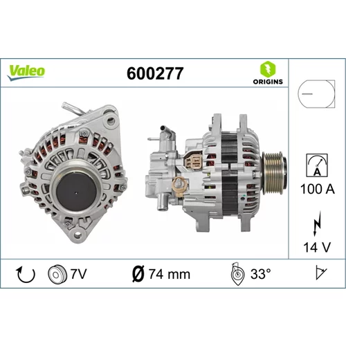 Alternátor VALEO 600277