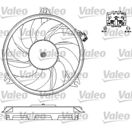 Ventilátor chladenia motora VALEO 696073