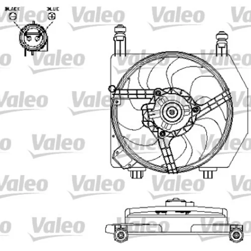 Ventilátor chladenia motora VALEO 696159