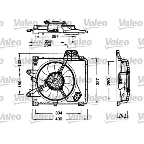 Ventilátor chladenia motora VALEO 698180