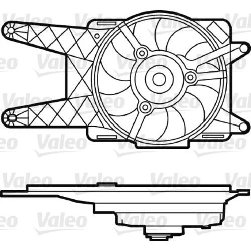 Ventilátor chladenia motora VALEO 698562