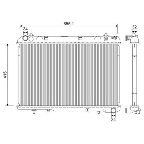 Chladič motora VALEO 701275