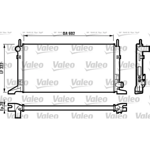Chladič motora VALEO 730117