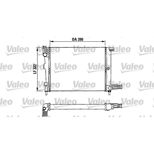 Chladič motora VALEO 730632