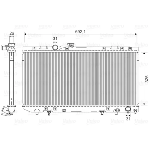 Chladič motora VALEO 731696