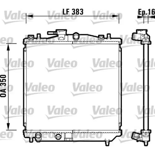 Chladič motora VALEO 734157