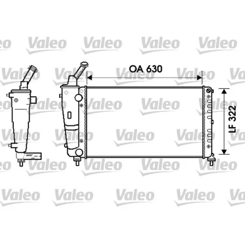 Chladič motora VALEO 734238