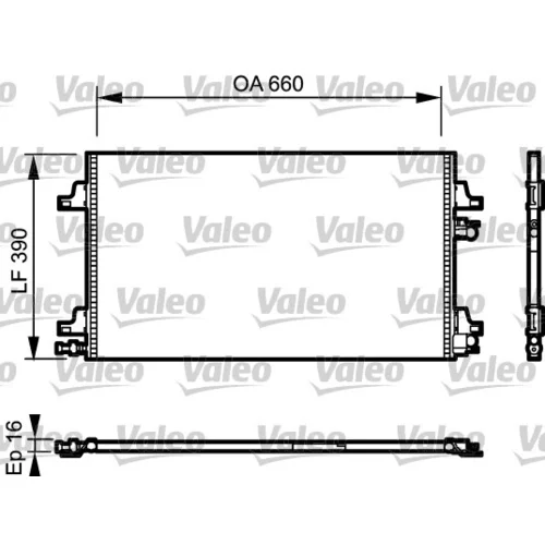 Kondenzátor klimatizácie VALEO 814006