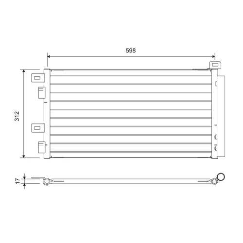 Kondenzátor klimatizácie 817547 /VALEO/ - obr. 1