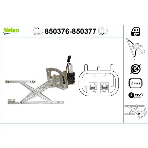 Mechanizmus zdvíhania okna VALEO 850376