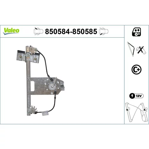 Mechanizmus zdvíhania okna VALEO 850584