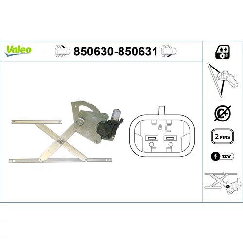 Mechanizmus zdvíhania okna VALEO 850630