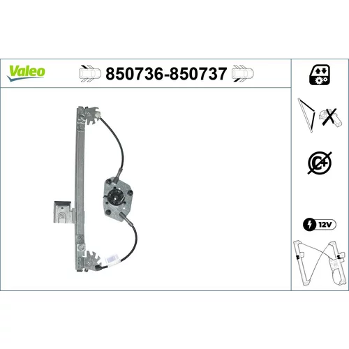 Mechanizmus zdvíhania okna VALEO 850736