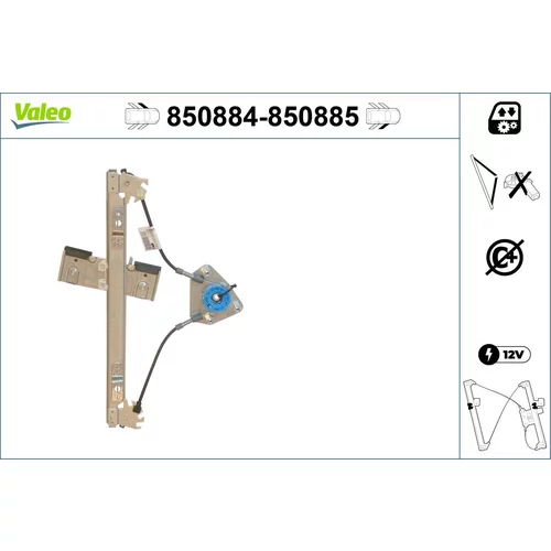 Mechanizmus zdvíhania okna VALEO 850884