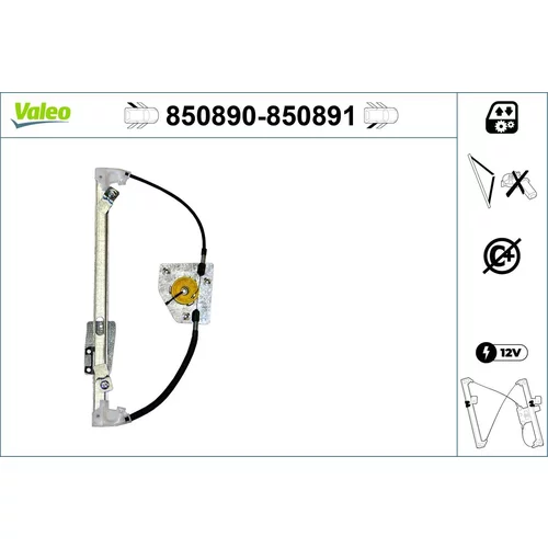 Mechanizmus zdvíhania okna VALEO 850890