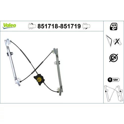 Mechanizmus zdvíhania okna VALEO 851718