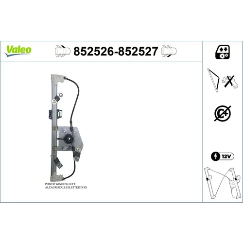 Mechanizmus zdvíhania okna VALEO 852526