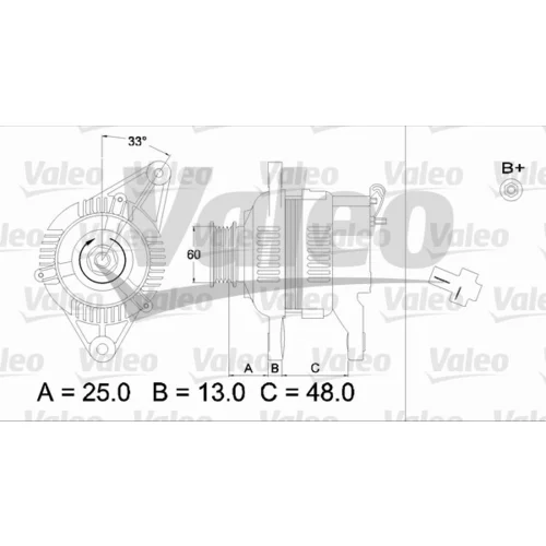 Alternátor 436543 /VALEO/ - obr. 1