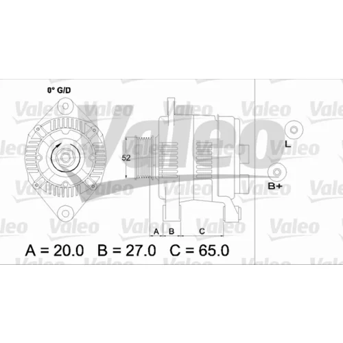 Alternátor 437141 /VALEO/ - obr. 1